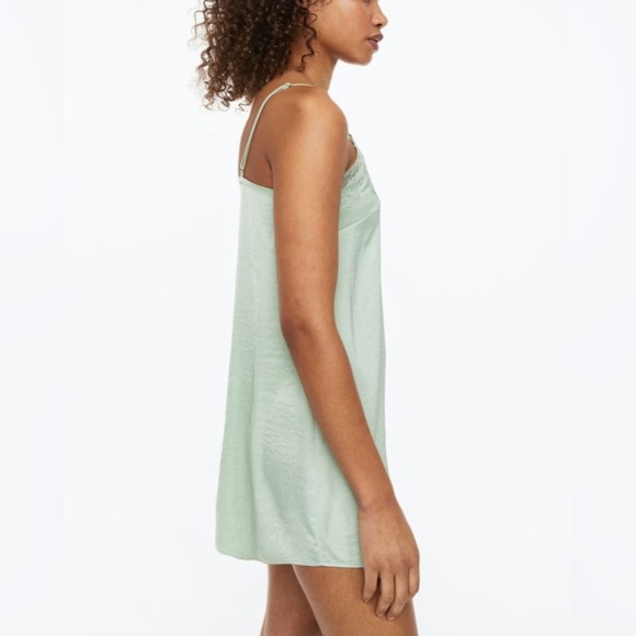 NWT H&M Satin cami nightgown loungewear size xs - Picture 3 of 5